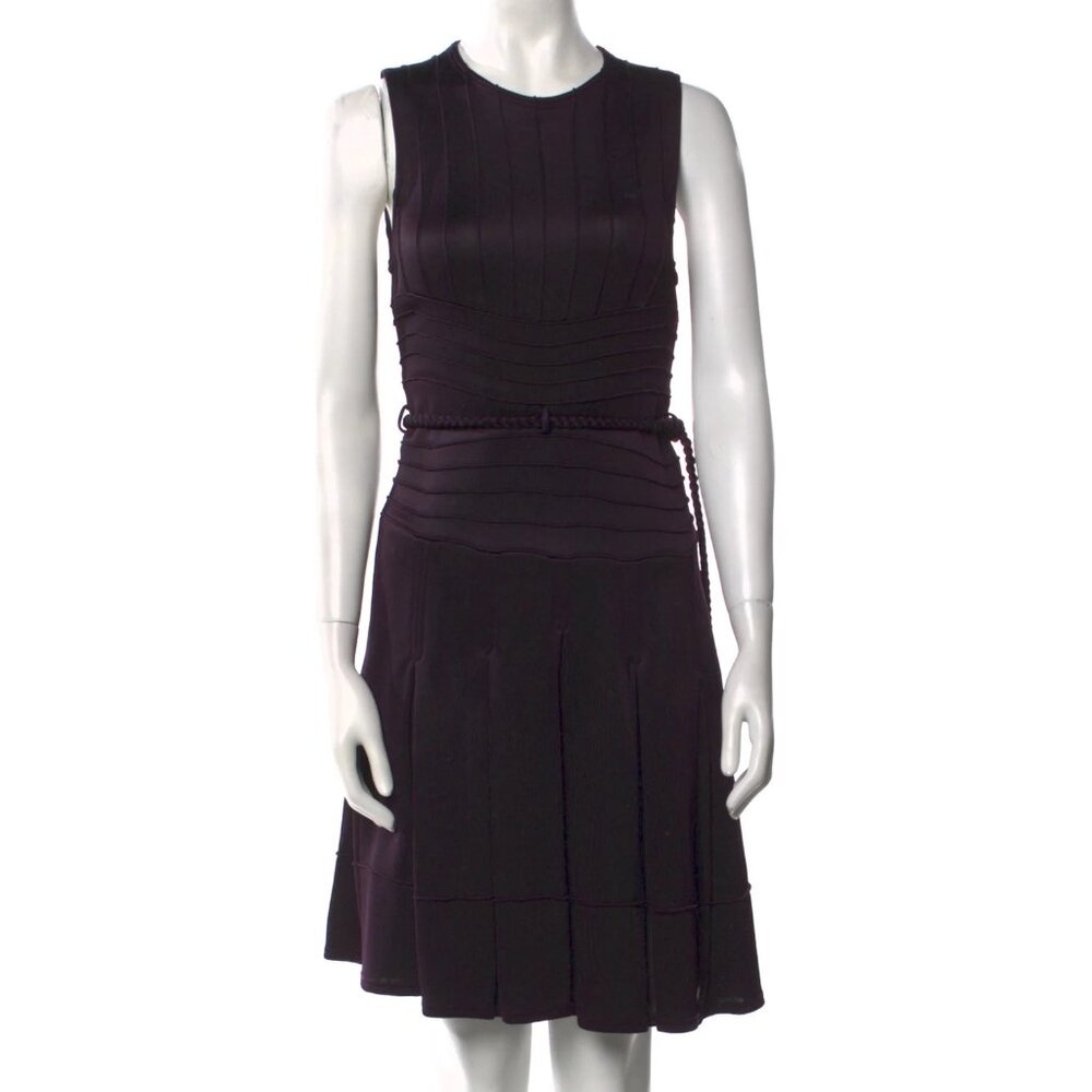 CHADO Ralph Rucci Vintage Plum Knit Dress